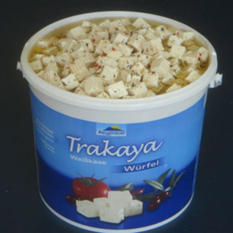 Trakaya Hirtenkäse Würfel, eingelegt in Rapsöl mit Kräuter 3450 g